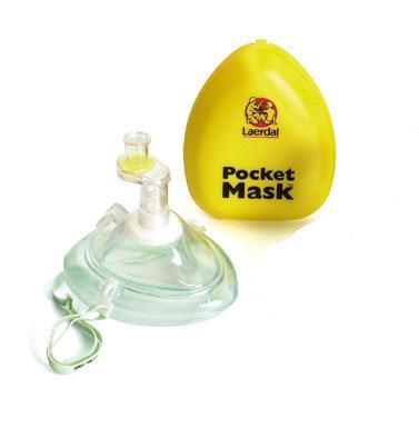 Laerdal Pocket Mask with Glove and Wipe in Hard Case